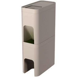 Joseph Joseph Stack Recycling Bin, 48L Stone